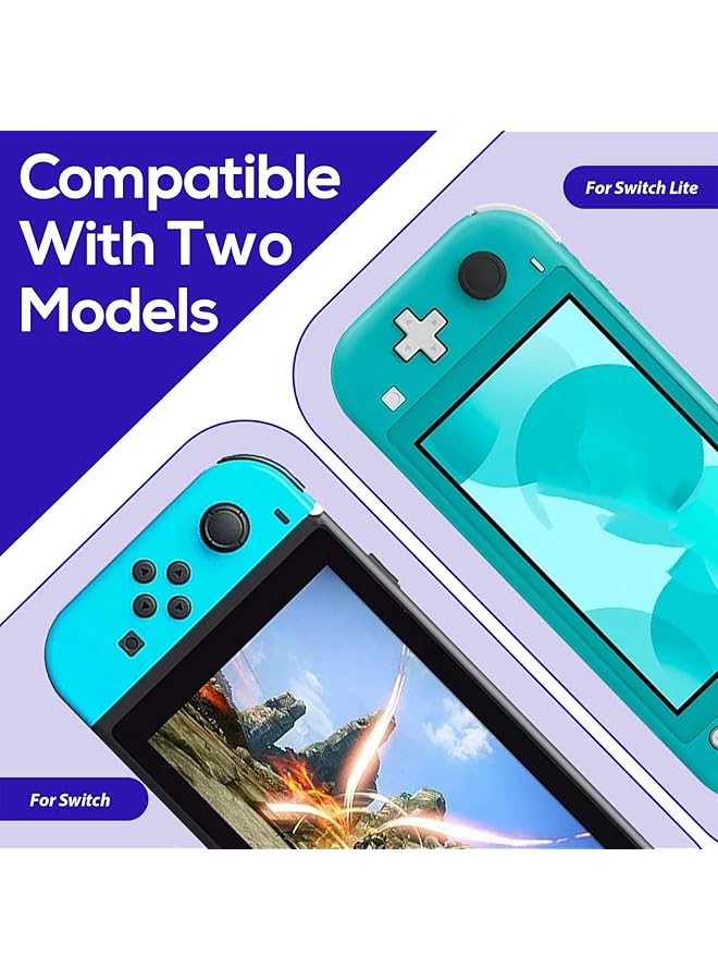 قطعتان من أغطية عصا التحكم البديلة لجهاز Nintendo Switch OLED Thumb Caps قبضة أغطية بديلة لعصا التحكم التناظرية لجهاز Nintendo Switch و Switch Lite أغطية عصا التحكم المريحة للألعاب (كلاسيكية) - Image 5