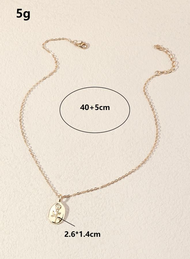 Take Two Flower Pendant Necklace - Image 5