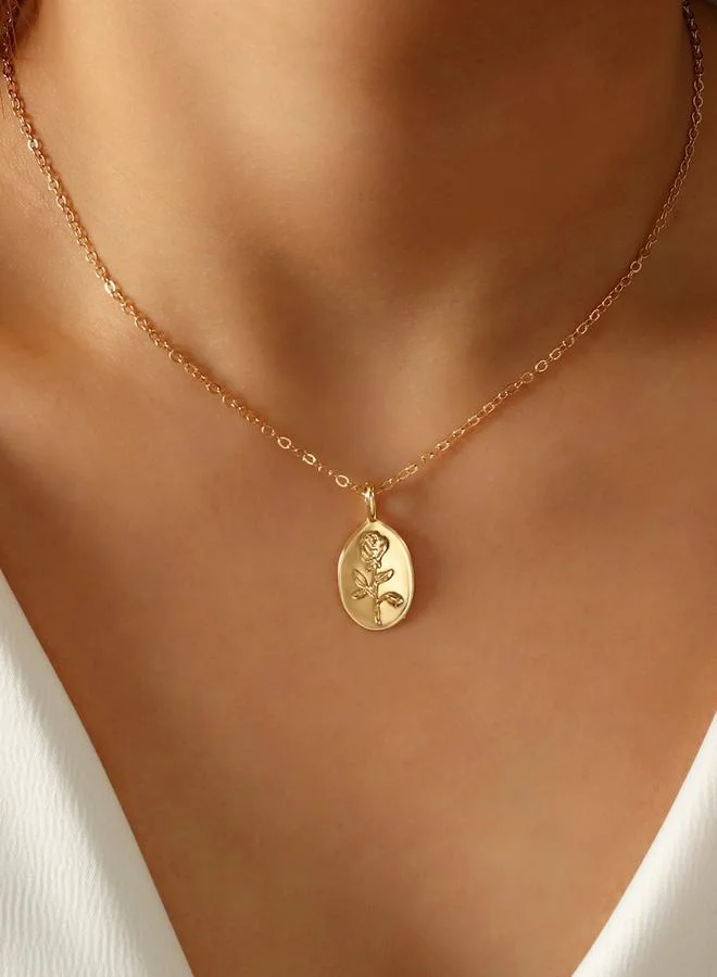 تايك تو قلادة بدلاية على شكل زهرة