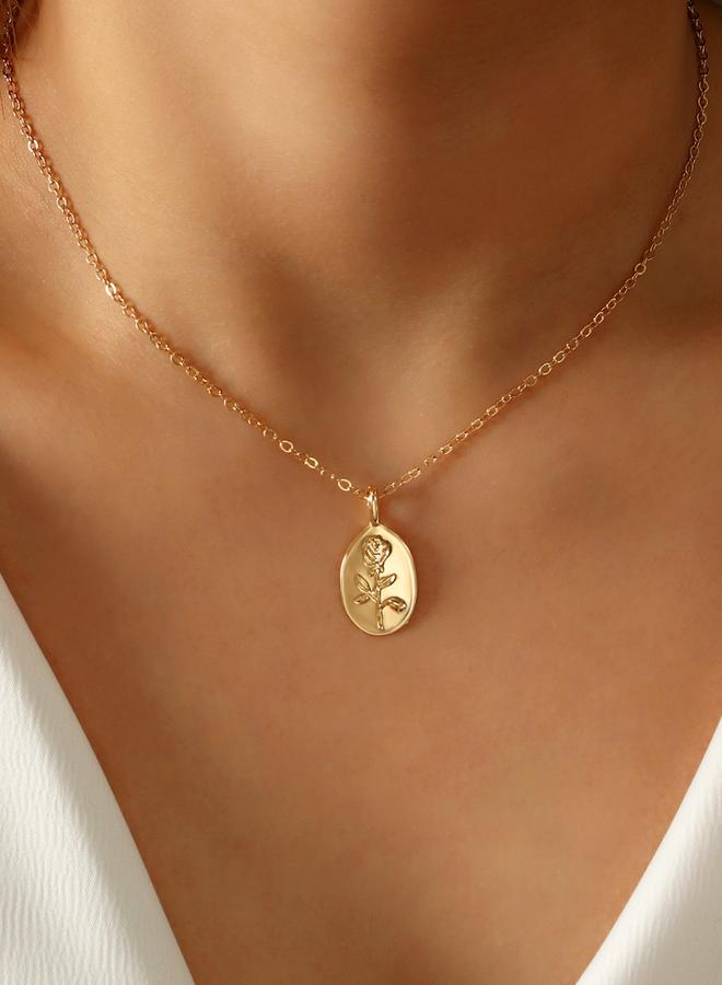 Take Two Flower Pendant Necklace - Image 1