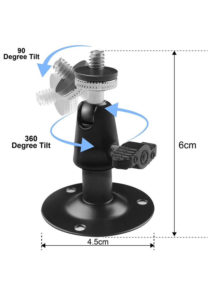 SANMUGEED 3 Pack Black CCTV Security Camera Wall Ceiling Bracket Mount,Camera Wall Mounting Bracket Outdoor/Indoor Use Security Bracket for Oculus Rift Sensor CCTV Suvellicance System - Image 2