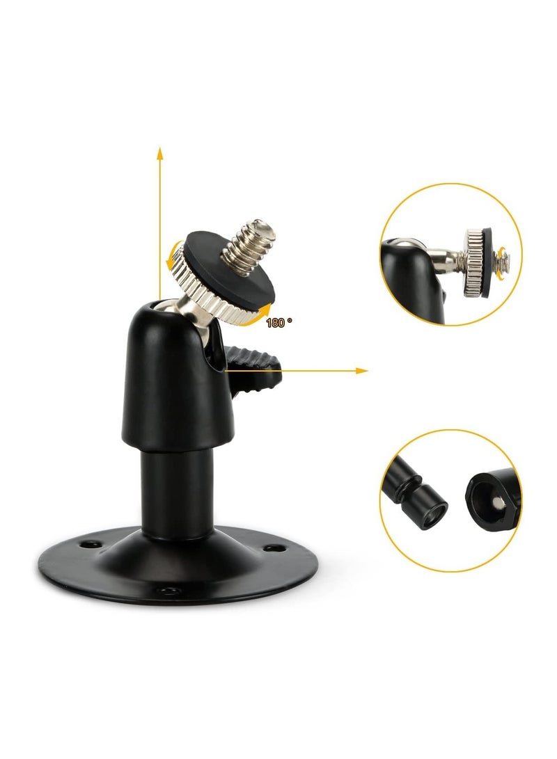 SANMUGEED 3 Pack Black CCTV Security Camera Wall Ceiling Bracket Mount,Camera Wall Mounting Bracket Outdoor/Indoor Use Security Bracket for Oculus Rift Sensor CCTV Suvellicance System - Image 3