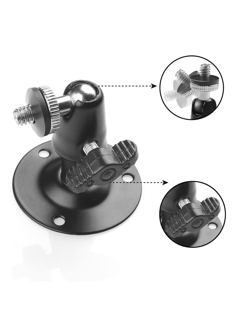 SANMUGEED 3 Pack Black CCTV Security Camera Wall Ceiling Bracket Mount,Camera Wall Mounting Bracket Outdoor/Indoor Use Security Bracket for Oculus Rift Sensor CCTV Suvellicance System - Image 5