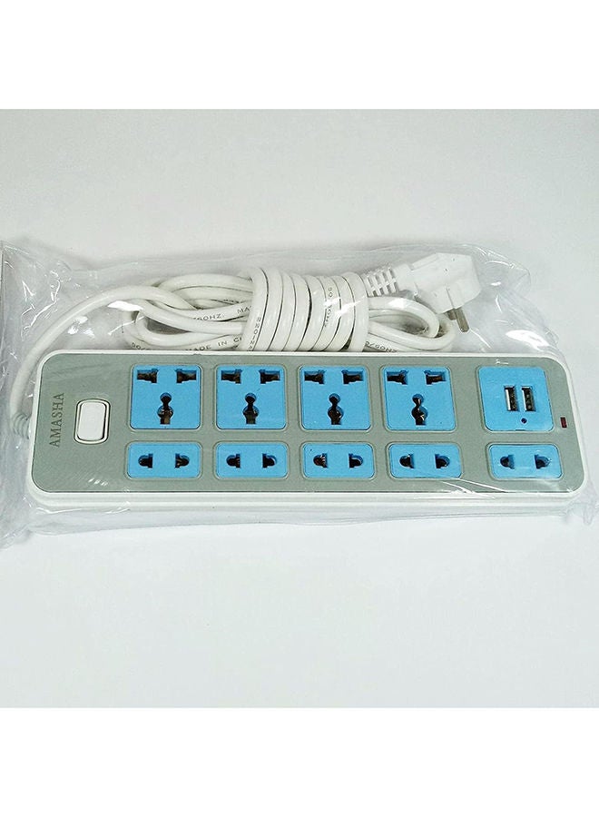 Electricity Joint- 2500Watt 10A/240V Dual USB Ports 5V 2.1A