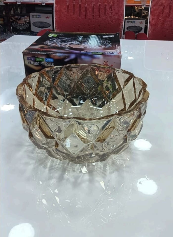 يوجينج طبق فاكهه زجاج مستورد