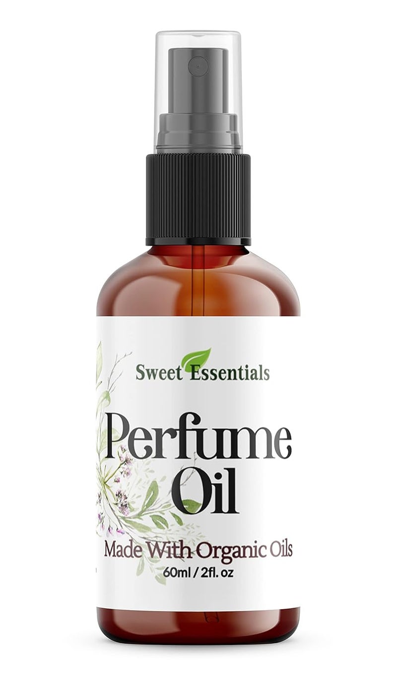 Sweet Essentials AMBER ROMANCE TYPE Fragrance  Perfume Oil Made with Organic Oils 2oz Spray on Perfume Hair  Body Oil  Alcohol Silicone  Preservative Free