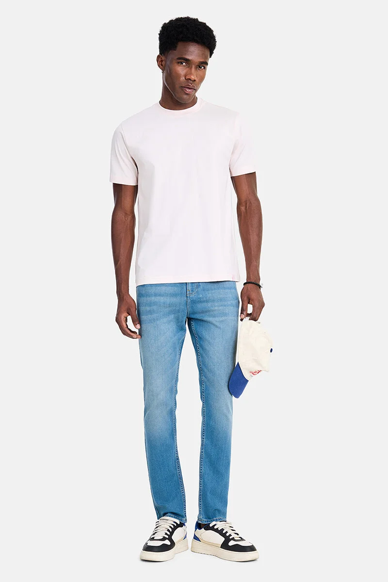 سنيتش Indigo Solid Slim Fit Casual Jeans