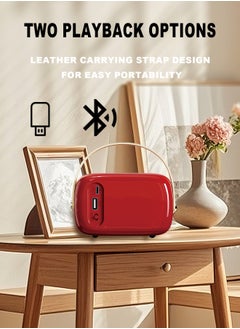 GREATNICE Small Bluetooth Speaker, Portable Wireless Speaker with USB Charger, Retro Style Lightweight for Home Decr, Hotel, Travel,Gift  - Image 5