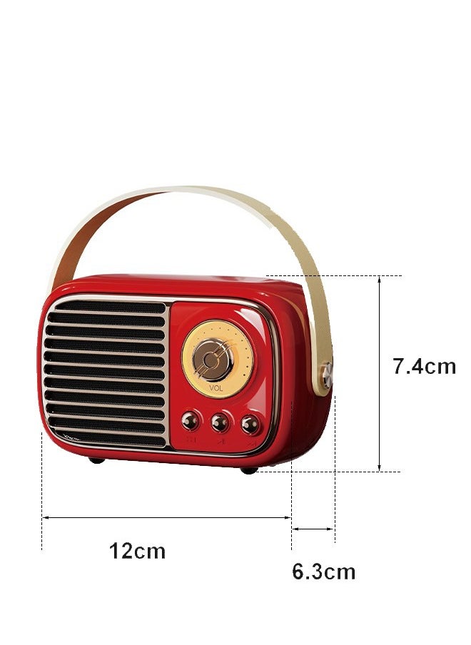GREATNICE - Small Bluetooth Speaker, Portable Wireless Speaker with USB Charger, Retro Style Lightweight for Home Decr, Hotel, Travel,Gift - Image 1