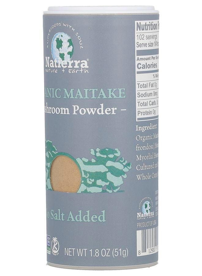 Natierra Organic Maitake Mushroom Powder Shaker 1.8 oz (51 g) - Image 2