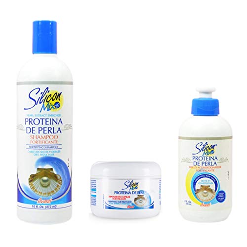 Silicon Mix Protieina De Perla Shampoo 16oz & Treatment & Leave-in 8oz "Set" - Image 4