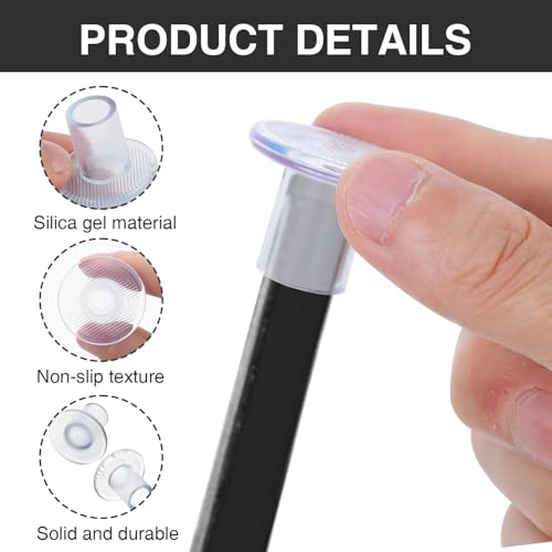 Zytiqt 6 Pairs Heel Protector for Women | S/M/L Sizes (Black & transparent) | Shoe Bite Protector & Heel Support for Pencil Heels | Anti-Slip Heel Cushion Pads for Grass/Weddings - Image 4