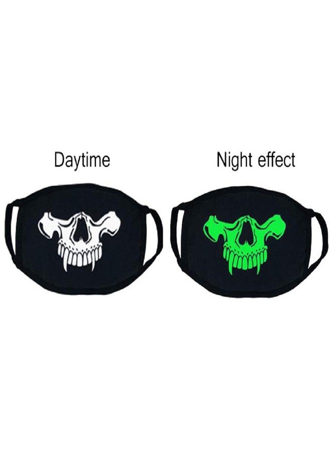 VRITRAZ Glow in the dark luminous Cotton Anti Dust, Pollution Face Mouth Mask for Man Woman Drooling Jawless - Image 3