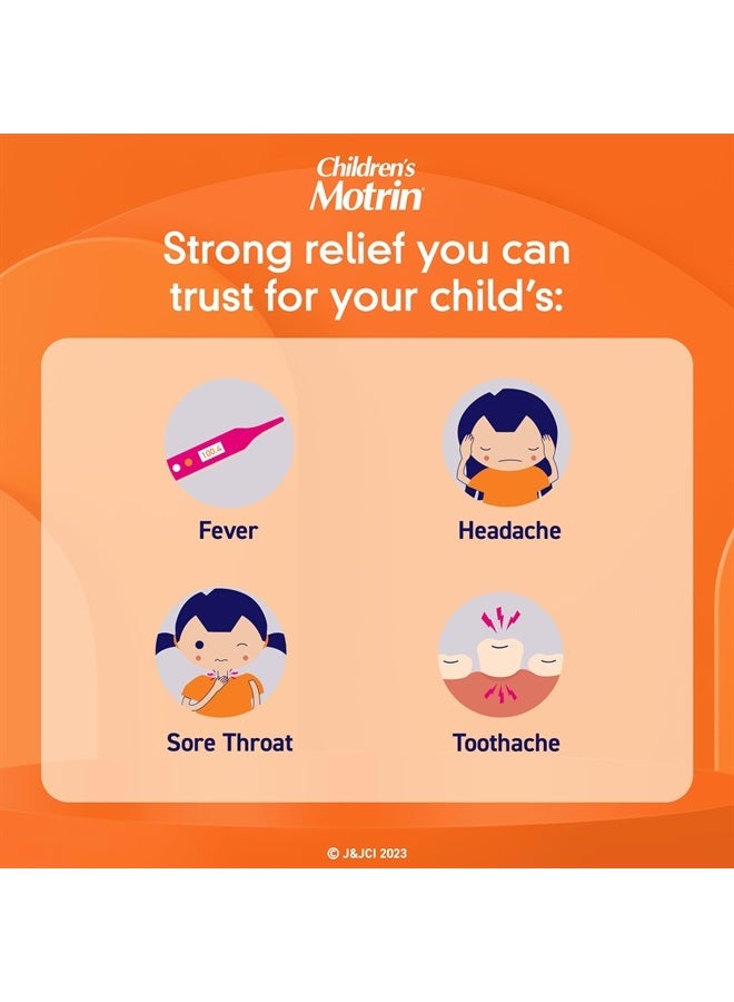 Motrin Children's Oral Suspension, Dye-Free Berry, 8 Fl. Oz - Image 3