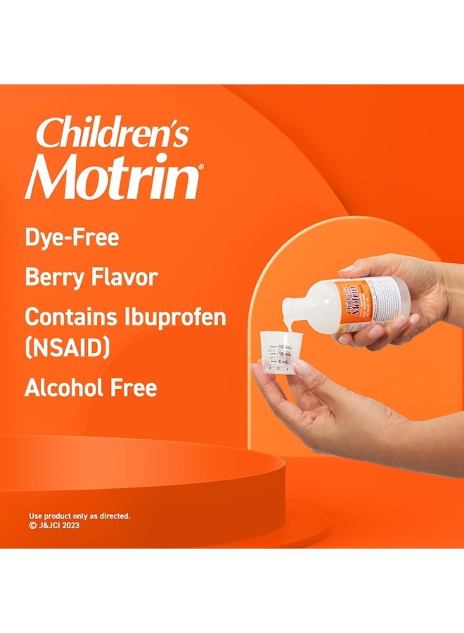 Motrin Children's Oral Suspension, Dye-Free Berry, 8 Fl. Oz - Image 4
