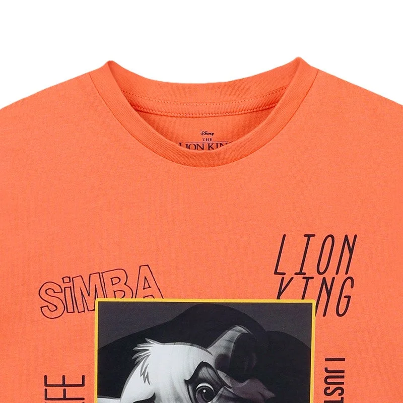 Disney  DISNEY Lion King Kids Boy's Short Sleeve T-Shirt for Men | Best Price UAE