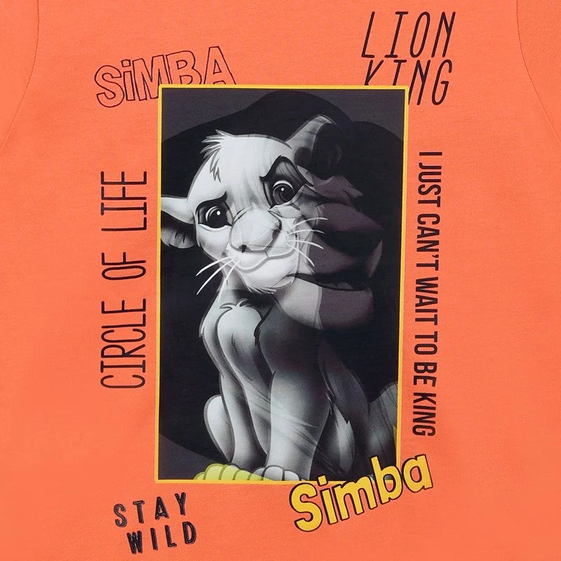 Disney  DISNEY Lion King Kids Boy's Short Sleeve T-Shirt for Men | Best Price UAE