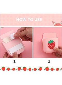 Generic 4Pcs Remote Holder Storage Box, Self-Adhesive Wall Mount Media Remote Control Holder Universal for Office Home Nightstand Bed Phone Charging  - Image 3