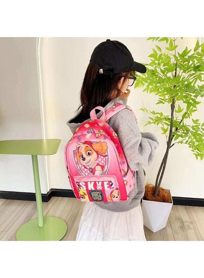 PAW PATROL Cartoon Pink Paw Patrol Pattern Children's Backpack Primary School Schoolbag Lightweight Waterproof Large Capacity Travel Outdoor Backpack - Image 2