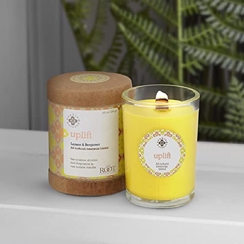 Root Candles Seeking Balance Wood Wick Spa Candle Aromatherapy Candles, 6.5-Ounce, Uplift: Lemon & Bergamot - Image 5