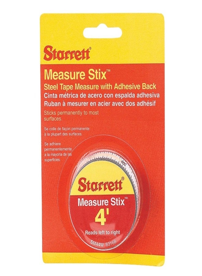 Starrett Tape Measure Stix with Adhesive Backing - Mount to Work Bench, Saw Table, Drafting Table - 1/2" x 4', English Metric, Left-Right Reading - SM44W - Image 2