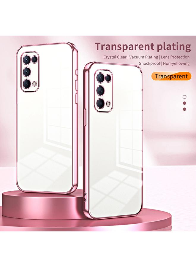 S-TOP Case For OPPO Reno5 4G/5G / Reno5 K Transparent Plating Fine Hole Phone Case - Image 2