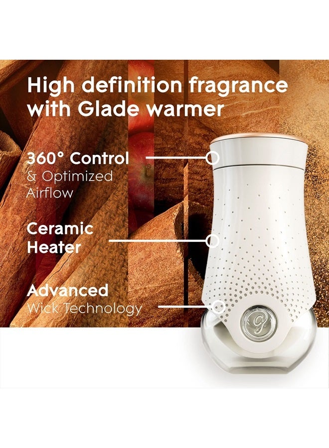 Glade عبوات إعادة تعبئة معطر الهواء، زيوت عطرية وأساسية للمنزل والحمام، تفاح وقرفة، 3.35 أونصة سائلة، 5 قطع - Image 5