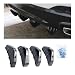 Augeny 4PCS Car Rear Lower Bumper Wing Lip Diffuser AntiCrash Auto Shark Fin Spoiler Protector with Mounting Screws Universal Rear Bumper Lip Diffuser Kit for Car SUV Truck Carbon Fiber - Image 2