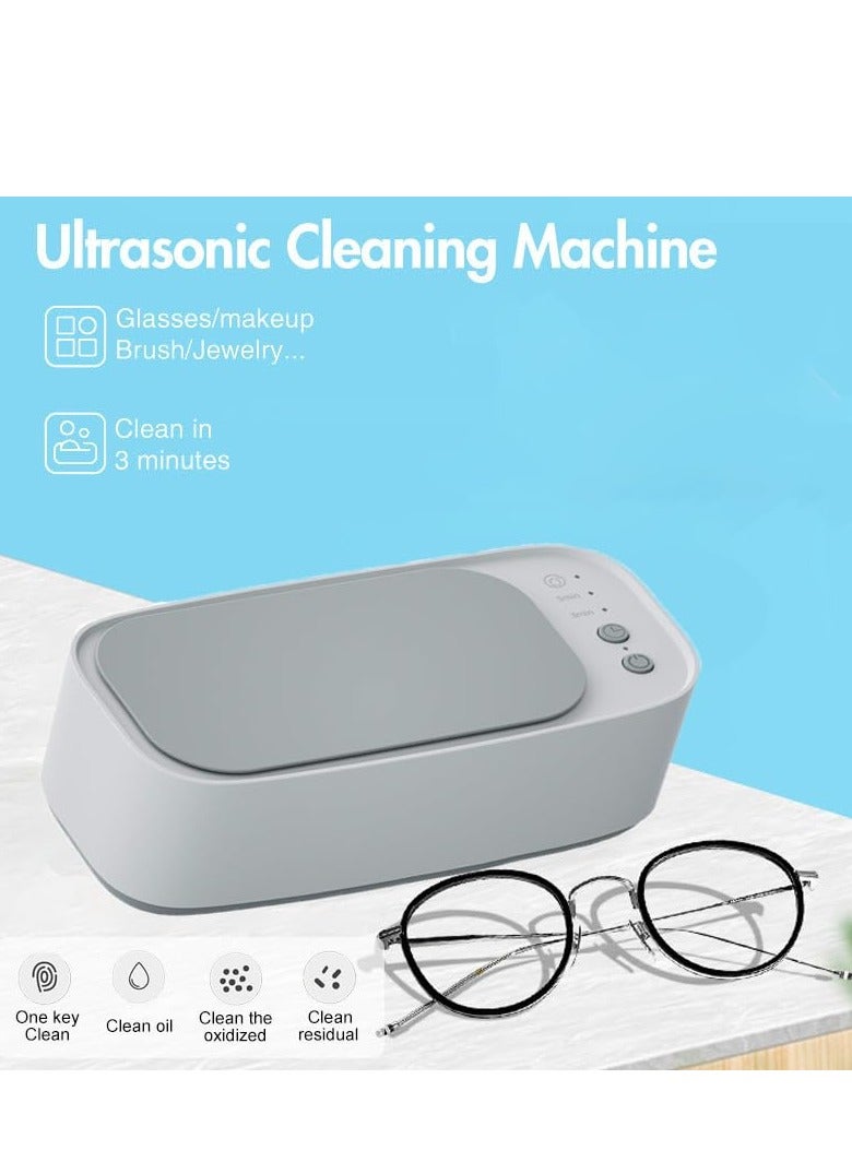 Excefore Ultrasonic Cleaner, 45khz Ultrasonic Jewellery Cleaner, Portable And Low Noise Jewellery Cleaner Ultrasonic, for Cleaning Jewelry, Eyeglasses, Watches, Ring, Necklace - Image 3