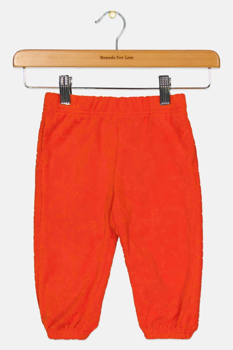 DSQUARED2 Toddlers Girl Textured Pull On Pants, Orange  - Image 1