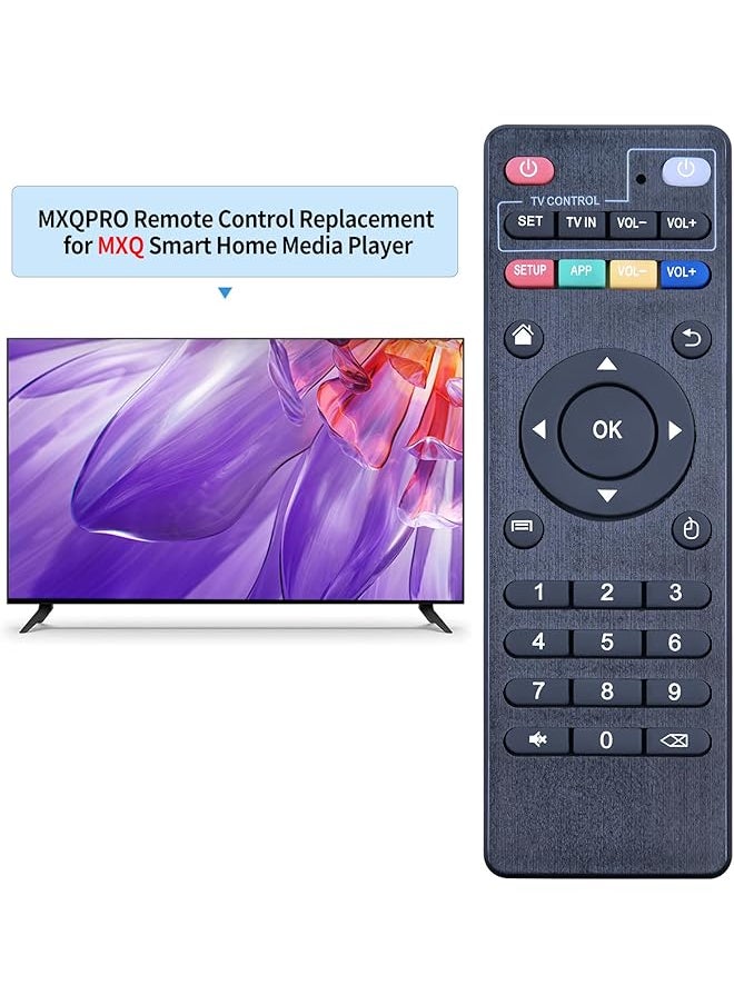 erorex - Replacement Remote Control Controller For Android Tv Box Mxq Mxq Pro Mxq 4K M8S M8N T95 T95M T95N T95X X96 X96Mini H96 H96 Pro Black - Image 1
