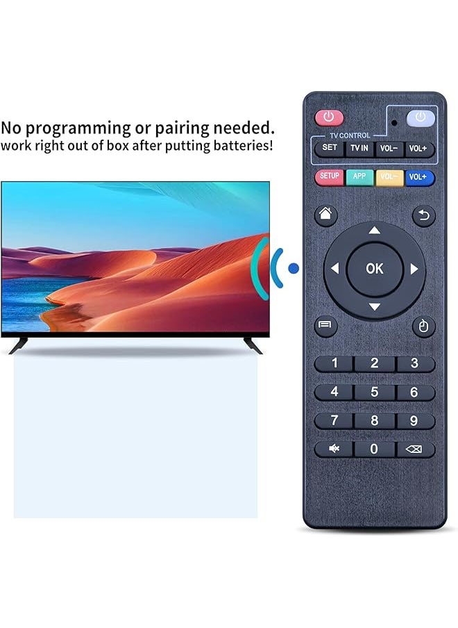 erorex - Replacement Remote Control Controller For Android Tv Box Mxq Mxq Pro Mxq 4K M8S M8N T95 T95M T95N T95X X96 X96Mini H96 H96 Pro Black - Image 1