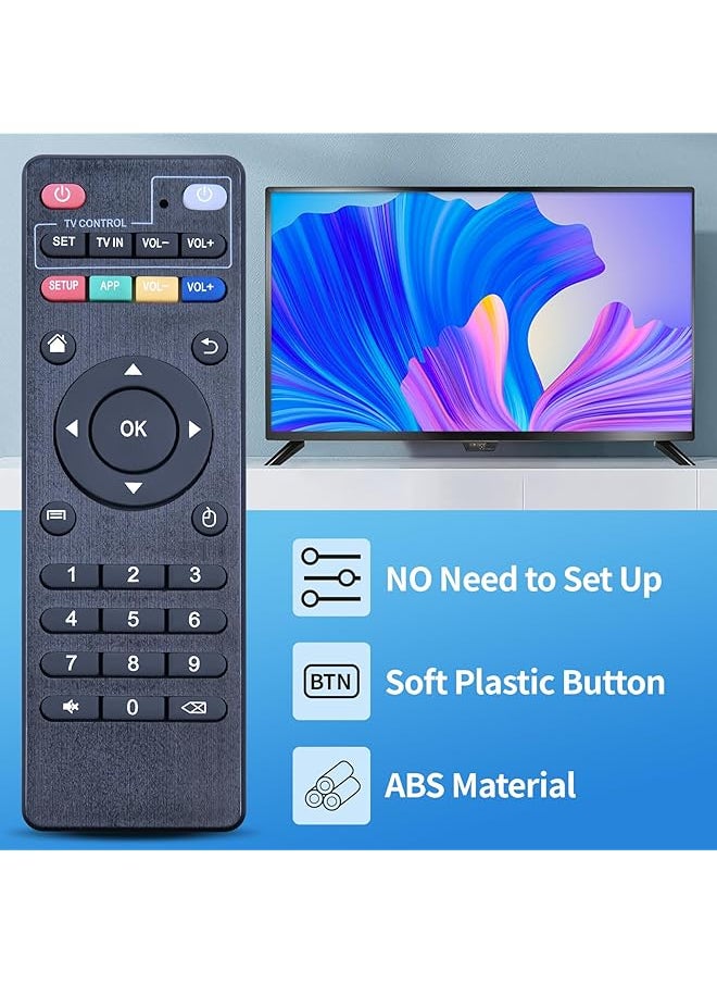 erorex - Replacement Remote Control Controller For Android Tv Box Mxq Mxq Pro Mxq 4K M8S M8N T95 T95M T95N T95X X96 X96Mini H96 H96 Pro Black - Image 1
