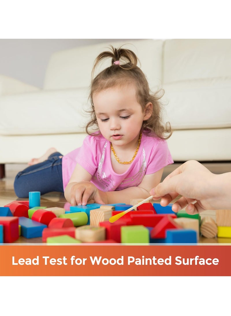 SYOSI 60PCS Lead Test Swabs Kit, Rapid Lead Testing in 30 Seconds for Painted Surfaces, Ceramics, Dishes, Toys, Metal, and Wood, Ideal for Home Use - Image 5