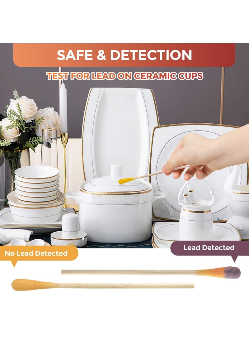 SYOSI 60PCS Lead Test Swabs Kit, Rapid Lead Testing in 30 Seconds for Painted Surfaces, Ceramics, Dishes, Toys, Metal, and Wood, Ideal for Home Use - Image 2