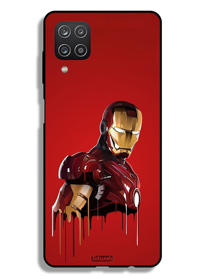 Tolwak Samsung Galaxy A12 Protective Case Cover Iron Man Art - Image 1