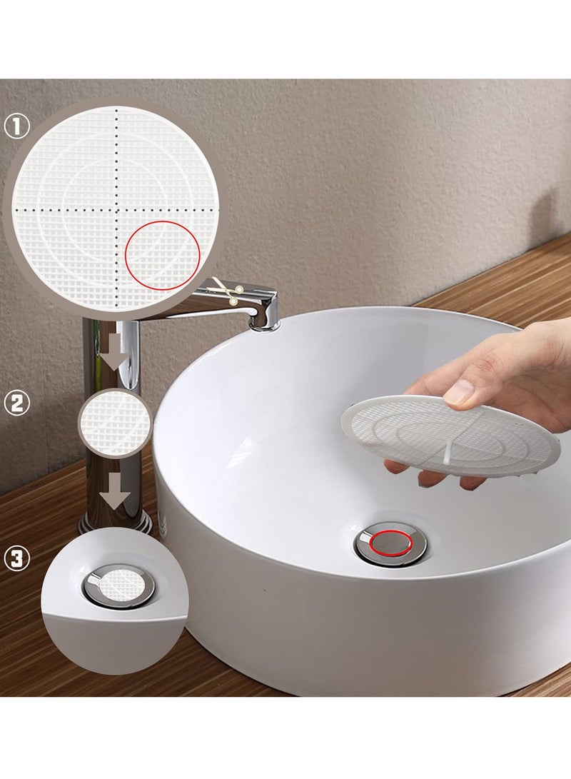 SOLARAE Shower Drain Filter, Shower Hair Extension Mesh Plastic Floor Sink Strainer Can Be Cut Easy to Install and Clean, Fits Different Size Drain Openings, Bathroom, Washbasin, Tub, Kitchen (4 Pieces) - Image 2