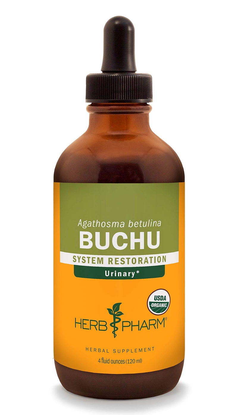 Herb Pharm Certified Organic Buchu Liquid Extract for Urinary System Support 4 Ounce
