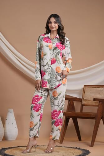 Kalaanj Reyon Bland Regular Women Kurta Set (KALSS24SK-6_SP-83-L_Multicolor - Image 2