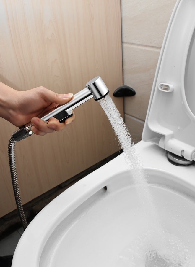 لوازم راس شطاف رمادي مع لي - رشاش يدوي موفر للمياه مع خرطوم و حامل يركب على الحائط وضغط ماء قابل للتعديل ومظهر أنيق - مثالي للنظافة الشخصية و ري النباتات - Image 4