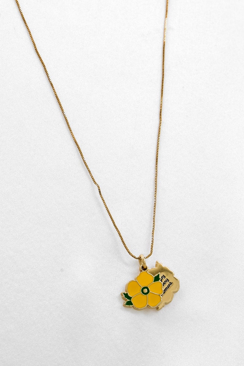 ALEX AND ANI Women Buttercup Sentimental Slider Necklace, Gold - Image 1