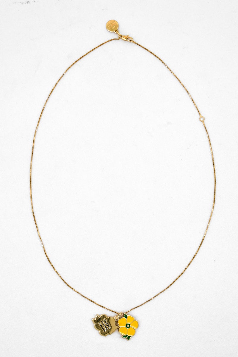 ALEX AND ANI Women Buttercup Sentimental Slider Necklace, Gold - Image 2