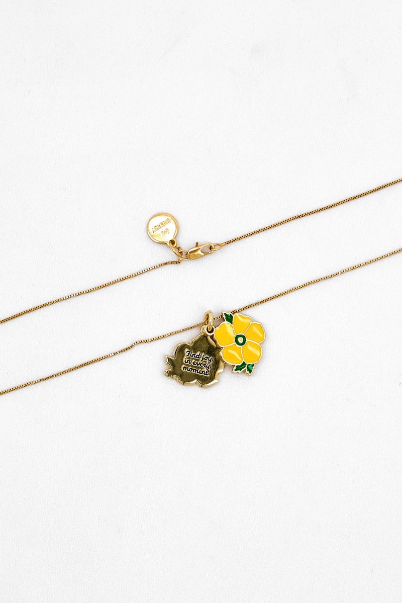 ALEX AND ANI Women Buttercup Sentimental Slider Necklace, Gold - Image 3