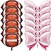 Sumind 12 Pcs Football Gender Reveal Decorations 31 Inch Pink Bow Balloons 26 Inch Football Foil Balloons Party Favors Supplies Accessories or Gender Reveal Party Baby Shower Birthday - Image 4