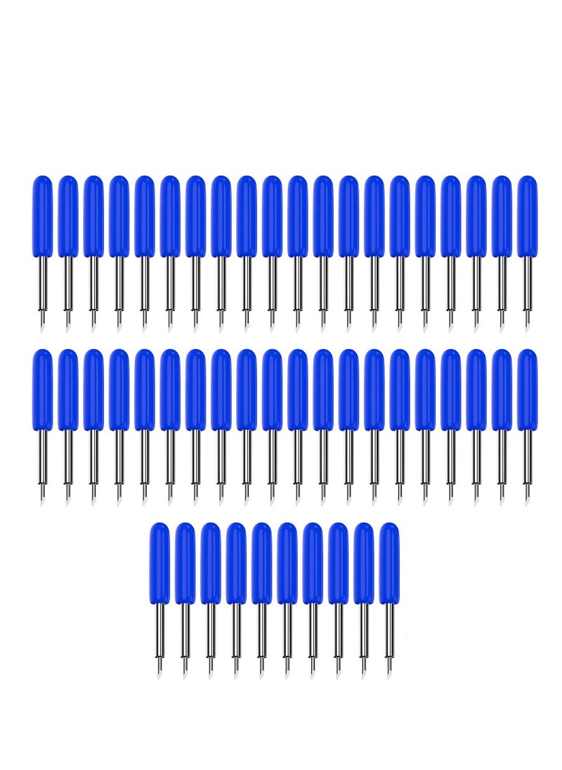 YQbest - Cutting Blades, 50Pcs Blades for Cricut Explore Air 2/Air 3, 60 Degree Deep Cut Blade is Perfect Thick Vinyl Fabrics - Image 1