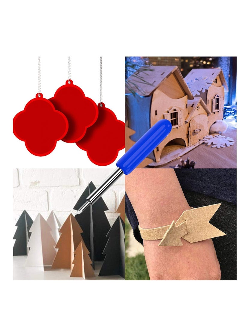 YQbest - Cutting Blades, 50Pcs Blades for Cricut Explore Air 2/Air 3, 60 Degree Deep Cut Blade is Perfect Thick Vinyl Fabrics - Image 1