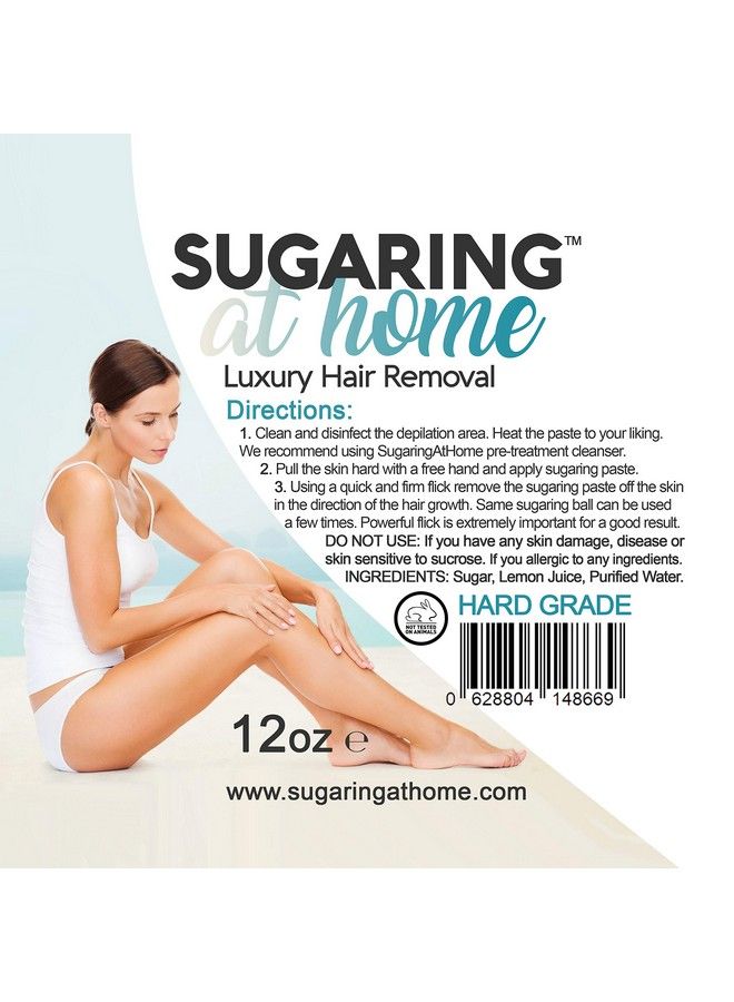 Sugaring Hair Removal Paste Hard For Personal Use On Bikini Brazilian Arms Legs Back 12 Oz. - Image 3