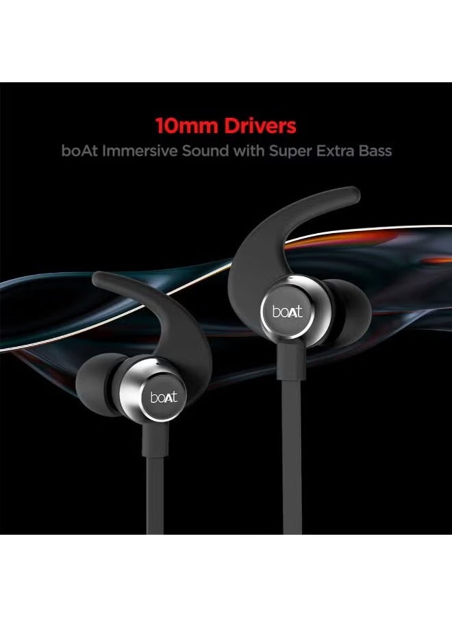 Rockerz 255 Pro+ Bluetooth In-Ear Neckband with Up to 60 Hours Playback, ASAP Charge, IPX7, Dual Pairing, Bluetooth v5.2, Active Black - Image 3