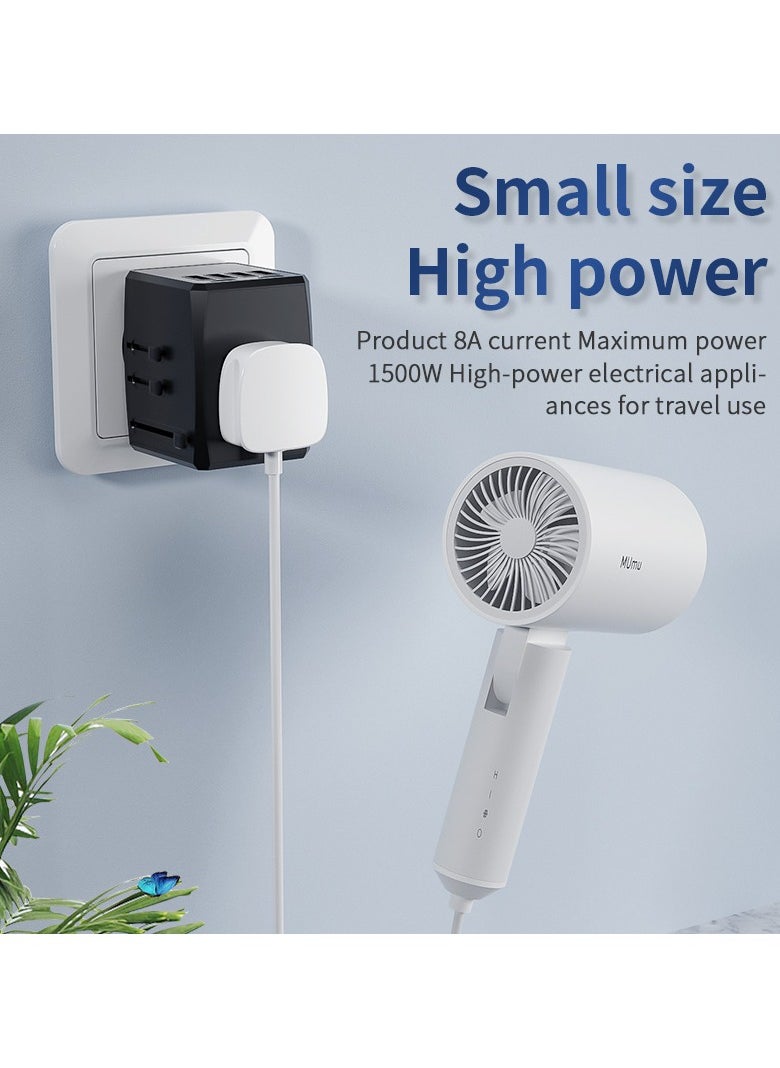 Sky View Sky View Universal Travel Adapter,International Power Plug Adapter with 2 USB-C(3A/5V) and 2 USB-A(3A/5V) Ports,All-in-One Worldwide Wall Charger for USA EU UK AUS(Type C/G/A/I) (2USB+2Type-C-PD)  - Image 4