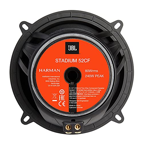 JBL 5 1/4" Step-up Car Audio Component Speaker System NO Grill, Black - Image 5